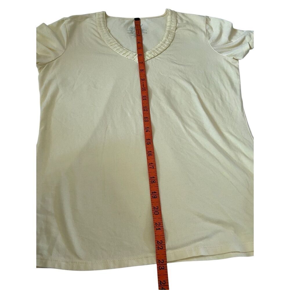 Soft Sensations V Neck T shirt Casual Lounge Loungewear Work Everyday School - Picture 11 of 12